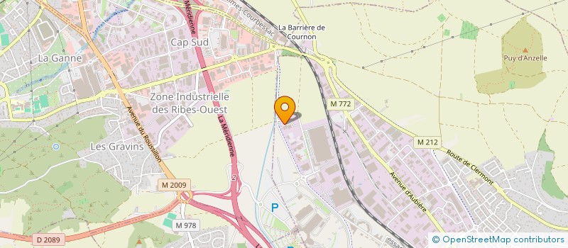 localisation de l'entreprise FEDERATION NATIONALE DES TRANSPORTS DE VOYAGEURS AUVERGNE  COURNON-D'AUVERGNE