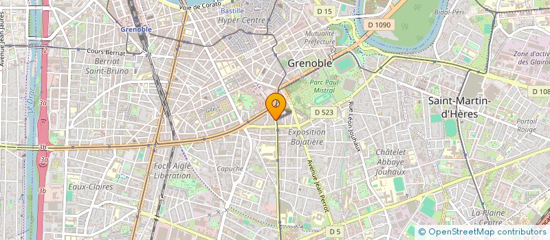 localisation de l'entreprise FEDERATION NATIONALE POUR LE DEVELOPPEMENT DES SPORTS ET DU TOURISME EN MONTAGNE à GRENOBLE