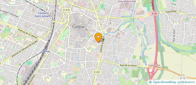 localisation de l'entreprise FEDERATION NATIONALE PRAF - GERAL  COLMAR