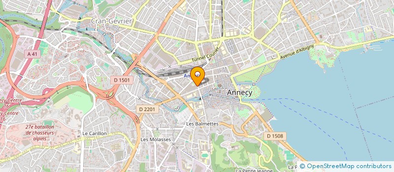 localisation de l'entreprise FEDERATION NLE COMBATTANTS VOLONTAIRES à ANNECY