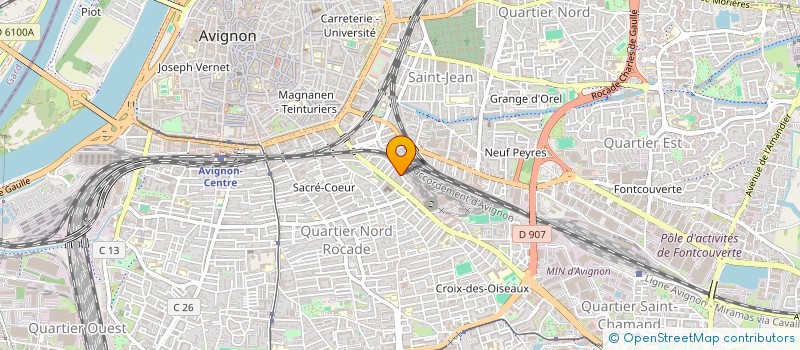 localisation de l'entreprise FEDERATION OEUVRES LAIQUES  AVIGNON