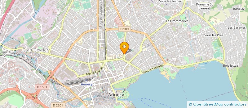 localisation de l'entreprise FEDERATION OEUVRES LAIQUES HAUTE SAVOIE à ANNECY