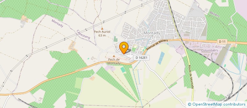 localisation de l'entreprise FEDERATION OUVRIERE PAYSANNE DES ANCIENS COMBATTANTS ET VICTIMES DE GUERRE SECTION MONTADY 30 75  MONTADY