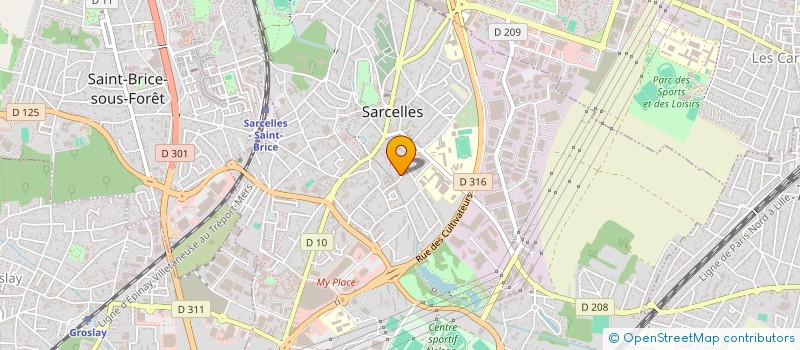 localisation de l'entreprise FEDERATION OXY'JNS  SARCELLES