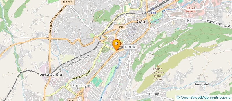 localisation de l'entreprise FEDERATION PECHE DES HAUTES ALPES à GAP