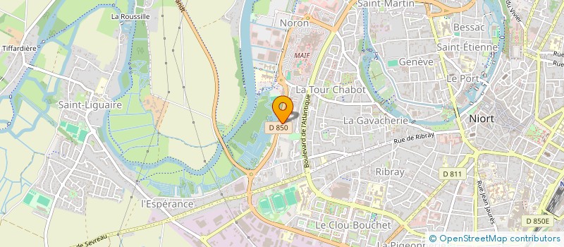 localisation de l'entreprise FEDERATION PECHE PISCICULTURE D-SEVRES  NIORT