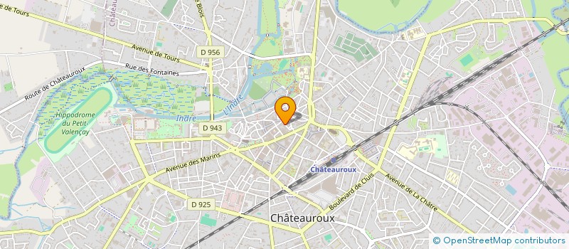 localisation de l'entreprise FEDERATION R.P.R.DE L'INDRE à CHATEAUROUX