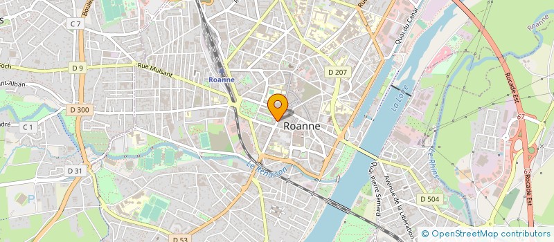 localisation de l'entreprise FEDERATION RECHERCHE ARCHEOLOGIQUE LOIRE  ROANNE