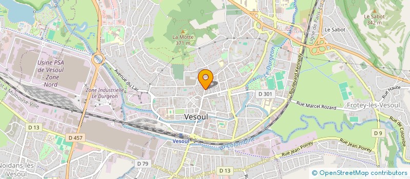 localisation de l'entreprise FEDERATION REG SOC MUSIQUE FRANCHE COMTE  VESOUL