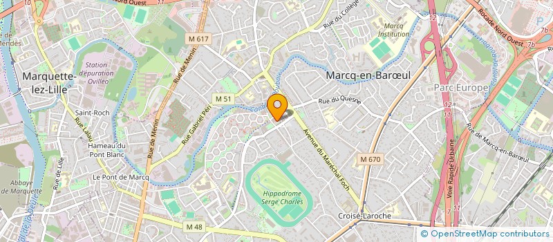 localisation de l'entreprise FEDERATION REGION EVALUATION DILATATION à MARCQ-EN-BARŒUL