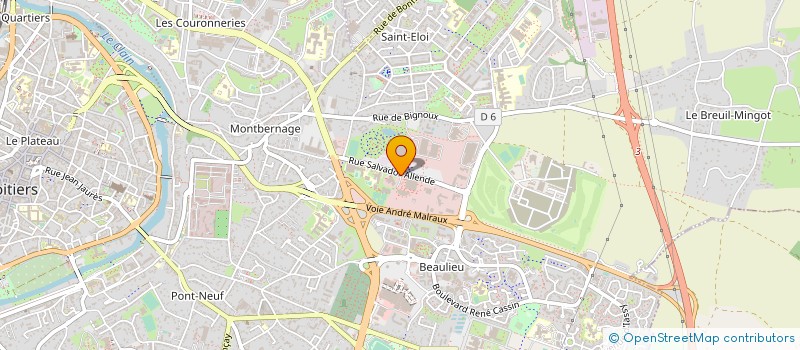 localisation de l'entreprise FEDERATION REGIONALE CREDIT AGRICOLE... à POITIERS