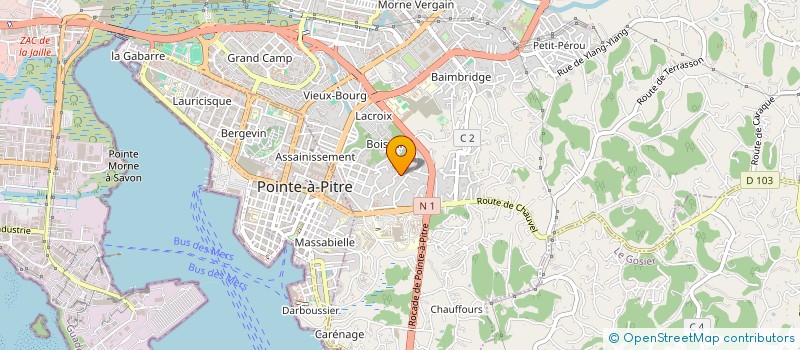 localisation de l'entreprise FEDERATION REGIONALE DE DEFENSE CONTRE LES ORGANISMES NUISIBLES à LES ABYMES