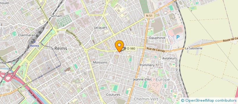 localisation de l'entreprise FEDERATION REGIONALE DE L'ECOLE MODERNE-GRAND EST  REIMS