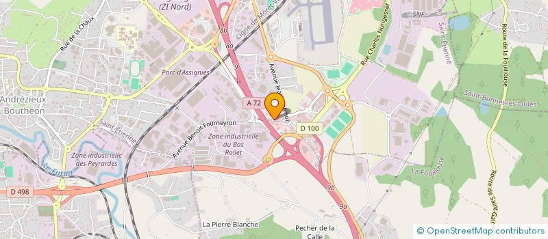 localisation de l'entreprise FEDERATION REGIONALE DES CHASSEURS D AUVERGNE RHONE ALPES  ANDREZIEUX-BOUTHEON