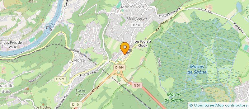 localisation de l'entreprise FEDERATION REGIONALE DES COOPERATIVES LAITIERES DU MASSIF JURASSIEN  MORRE