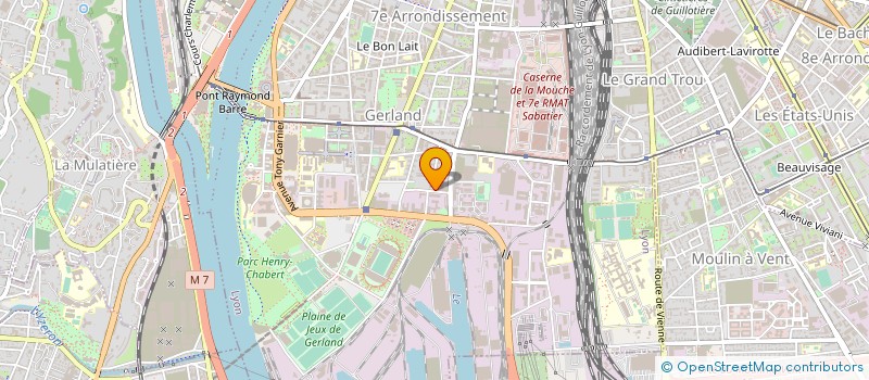 localisation de l'entreprise FEDERATION REGIONALE DES CUMA D'AUVERGNE RHONE-ALPES  LYON