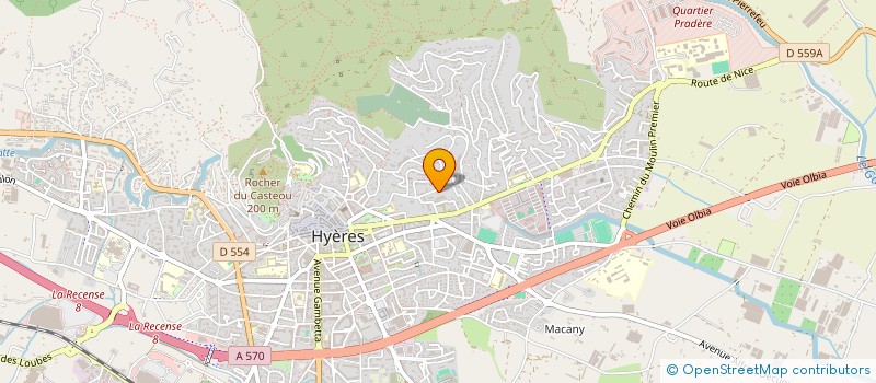 localisation de l'entreprise FEDERATION REGIONALE DES DISPOSITIFS DE RESSOURCES ET D'APPUI A LA COORDINATION DE SANTE DE LA REGION SUD à HYERES