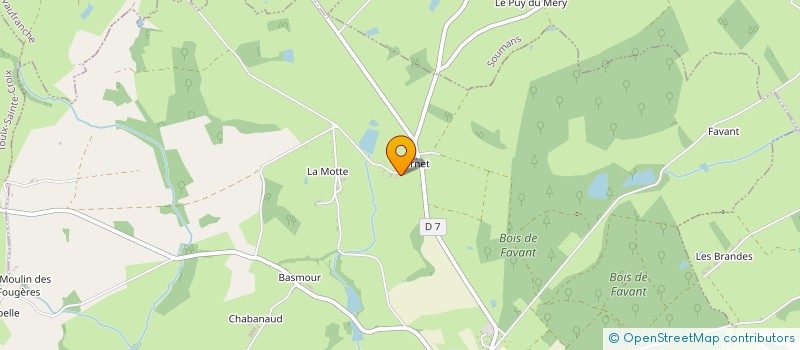 localisation de l'entreprise FEDERATION REGIONALE DES LIEUX DE VIE ET D'ACCUEIL DE LA REGION LIMOUSIN  BORD-SAINT-GEORGES