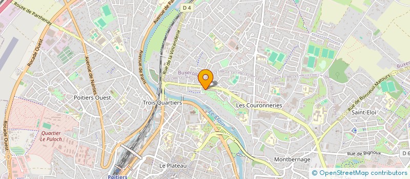 localisation de l'entreprise FEDERATION REGIONALE DES MAISONS DE JEUNES ET DE LA CULTURE DE NOUVELLE-AQUITAINE à POITIERS