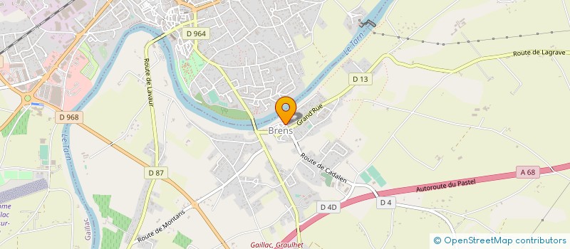 localisation de l'entreprise FEDERATION REGIONALE DES MAISONS FAMILIALES RURALES D'OCCITANIE à BRENS