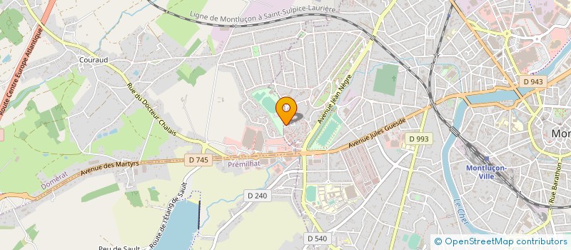 localisation de l'entreprise FEDERATION REGIONALE DES MJC à MONTLUCON