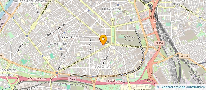 localisation de l'entreprise FEDERATION REGIONALE DES SOCIETES MUSICALES HAUTS DE FRANCE à LILLE