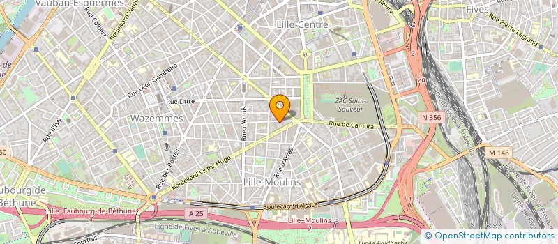 localisation de l'entreprise FEDERATION REGIONALE DES SOCIETES MUSICALES HAUTS DE FRANCE DIFFUSION SARL à LILLE