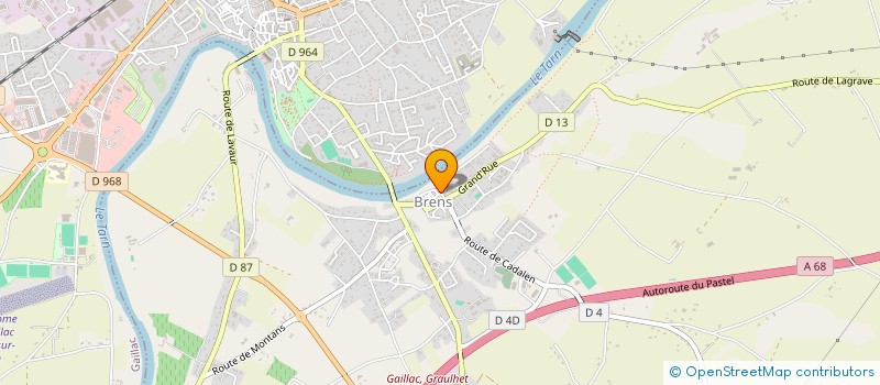 localisation de l'entreprise FEDERATION REGIONALE M F R E O à BRENS