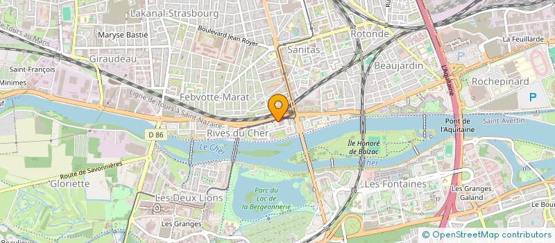 localisation de l'entreprise FEDERATION REGIONALE M J C  TOURS