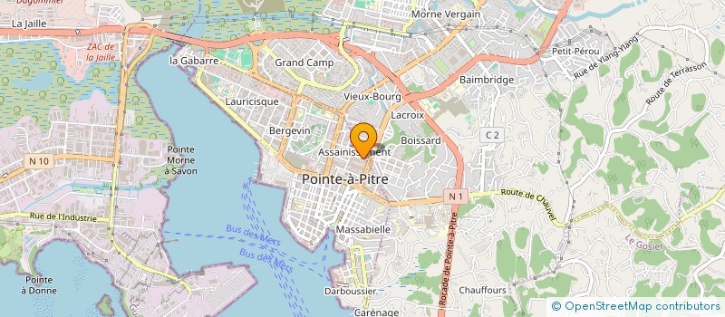 localisation de l'entreprise FEDERATION REGIONALE MJC à POINTE-A-PITRE