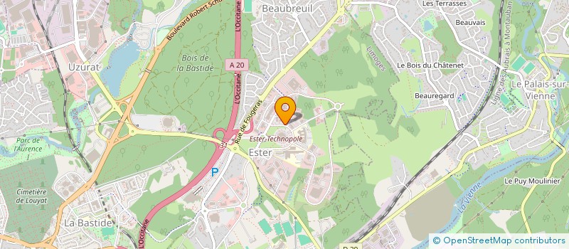 localisation de l'entreprise FEDERATION REGIONALE TRAVAUX PUBLICS LIM à LIMOGES