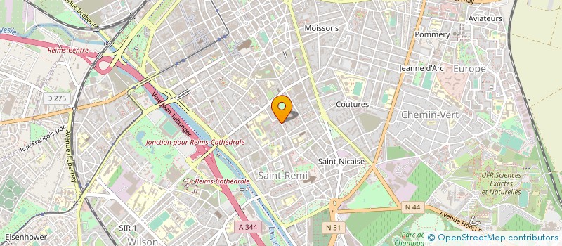 localisation de l'entreprise FEDERATION REMOISE DE COMMERCE  REIMS