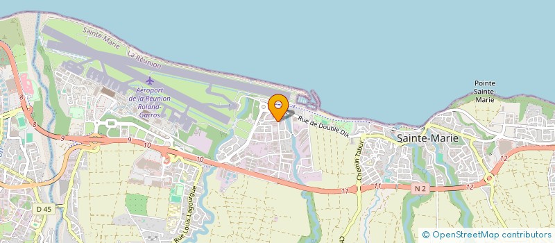 localisation de l'entreprise FEDERATION REUNIONNAISE DES ARTISANS BOULANGERS-PATISSIERS  SAINTE-MARIE