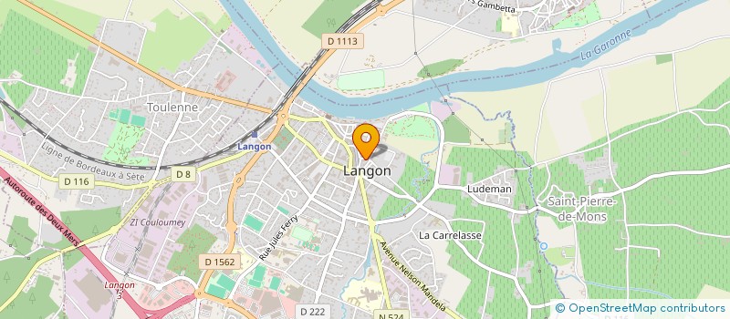 localisation de l'entreprise FEDERATION SOCIETES ET ASS DE LANGON à LANGON