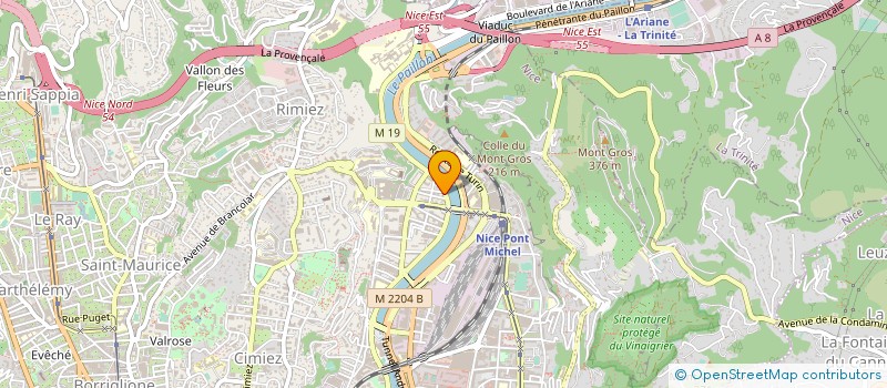 localisation de l'entreprise FEDERATION SOS SUICIDE PHENIX FRANCE à NICE