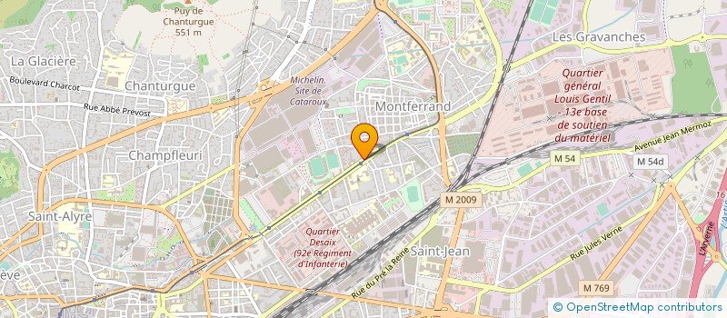 localisation de l'entreprise FEDERATION SPORT ET CULTURE DE FRANCE  CLERMONT-FERRAND