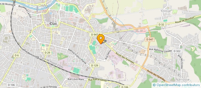localisation de l'entreprise FEDERATION SPORTIVE CULTURELLE FRANCE à DAX