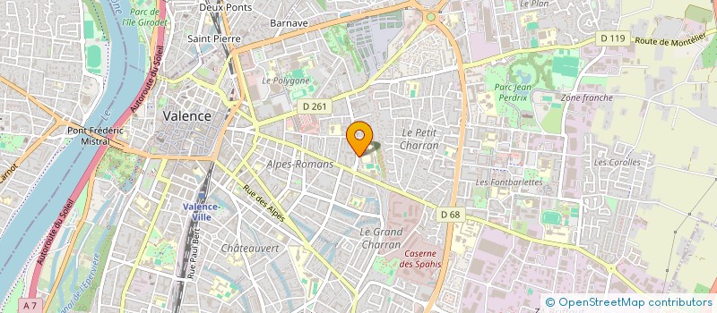 localisation de l'entreprise FEDERATION SPORTIVE EDUCATIVE DE L'ENSEIGNEMENT CATHOLIQUE DE LA VILLE DE VALENCE (U.G.S.E.L. DE LA VILLE DE VALENCE)  VALENCE