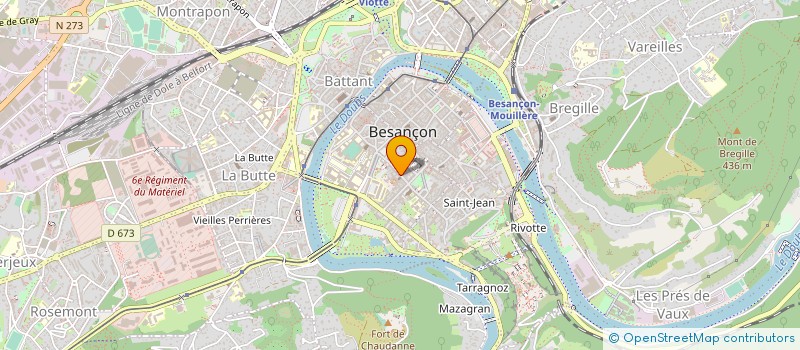 localisation de l'entreprise FEDERATION SPORTIVE ET CULTURELLE DE FRANCE COMITE INTERDEPARTEMENTAL DU DOUBS DE HAUTE SAONE ET DU TERRITOIRE DE BELFOR  BESANCON