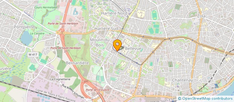 localisation de l'entreprise FEDERATION SPORTIVE ET CULTURELLE DE FRANCE - COMITE REGIONAL DES PAYS DE LA LOIRE à NANTES