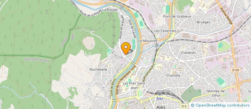 localisation de l'entreprise FEDERATION SPORTIVE ET GYMNIQUE DU TRAVAIL  ALES