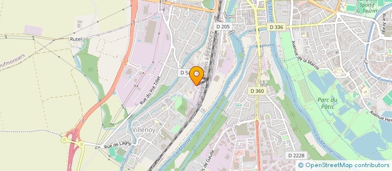 localisation de l'entreprise FEDERATION SPORTIVE ET GYMNIQUE DU TRAVAIL 77 NORD  CREGY-LES-MEAUX