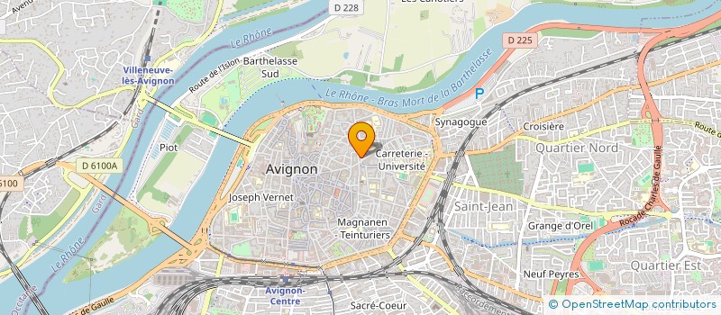 localisation de l'entreprise FEDERATION SPORTIVE GYMNIQUE DU TRAVAIL à AVIGNON