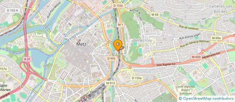 localisation de l'entreprise FEDERATION SYNDICALISTE FORCE OUVRIERE DE LA COMMUNICATION  METZ