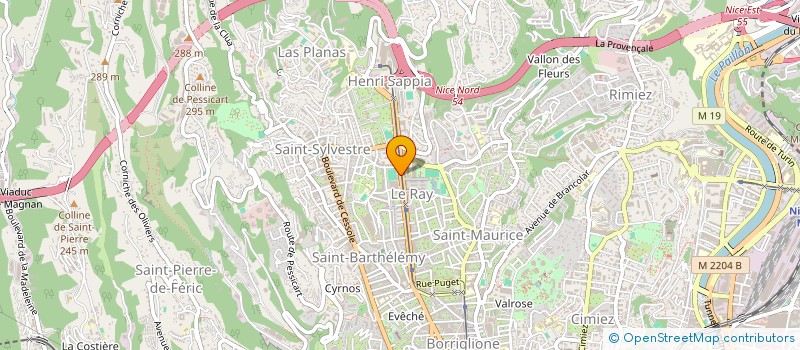 localisation de l'entreprise FEDERATION SYNDICALISTE FORCE OUVRIERE DE LA COMMUNICATION DE LA POSTE DES ALPES MARITIMES  NICE