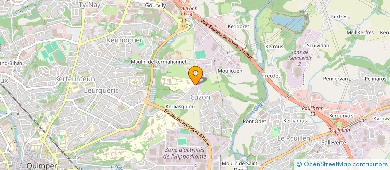 localisation de l'entreprise FEDERATION SYNDICAT EXPLOITANT AGRICOLES à QUIMPER