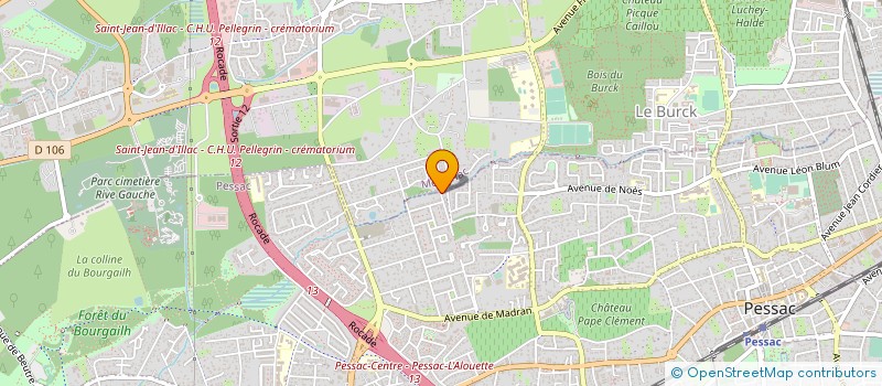 localisation de l'entreprise FEDERATION SYNDICATS DE QUARTIERS à PESSAC