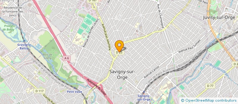 localisation de l'entreprise FEDERATION UMP DE L ESSONNE à SAVIGNY-SUR-ORGE