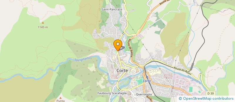 localisation de l'entreprise FEDERATION UNION DES COMMERCANTS ET ARTISANS DU RURAL HAUTE CORSE  CORTE