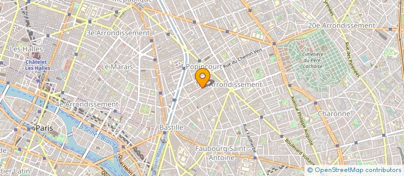 localisation de l'entreprise FEDERATION VETERINAIRE MEDECINE SOLIDAIRE à PARIS